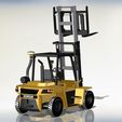 CAT-06.jpg Forklift Truck, 3D model print plastic, Diy 3d print, cargo forklift 3d model