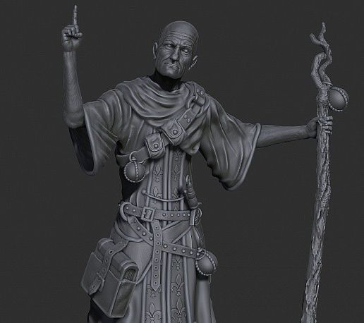 Warlock 3D model preview