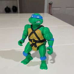 TMNT Leonardo Artikulierte Print-in-Place und Montage