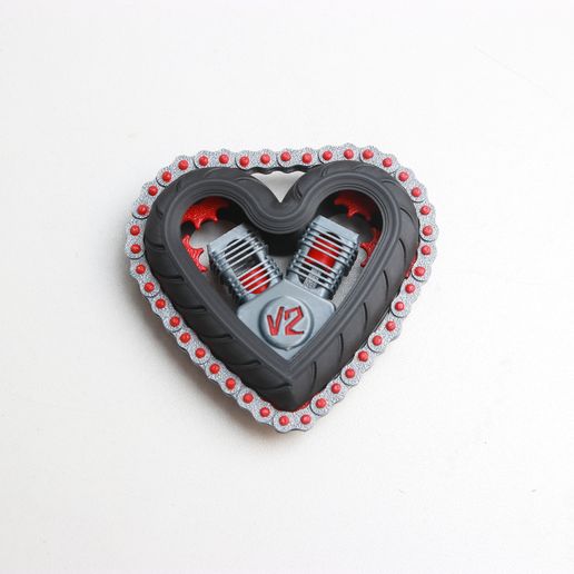 🏍️ Motorcycle V2 Heart Engine Fidget (Building Kit)・ STEP File for 3D ...