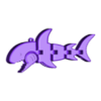 hardprint_tiny_shark.stl Tiny Shark Flexy Keychain