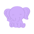 Elefante_e.stl Elephant cookie cutter