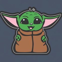 Foto-1.png STL file Baby Yoda Lamp・3D printer design to download