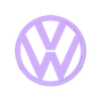 VW Logo Example.stl Volkswagen Dashboard Circle Vents -  VW Bora