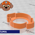 Zuma.png Cookie Cutter Paw Patrol Collection