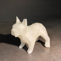 1.jpg Download free STL file French bulldog dogo diy folding kit for a beautifull geometric low poly diamond style • Object to 3D print, HIH