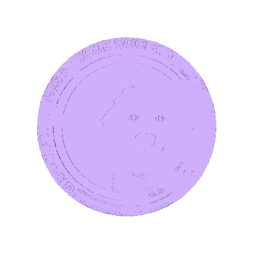 Great Pyrenees Rescue Society Logo - 3D model önizlemesi