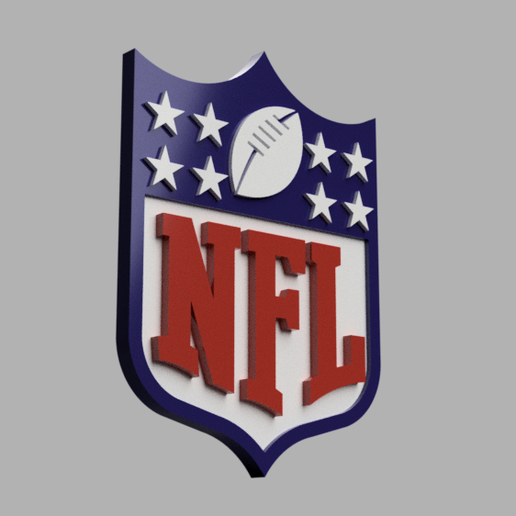 Download DWG file NFL emblem • 3D print template ・ Cults