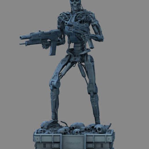 🤖 Terminator T-800 Endoskeleton High Detal・ 3D File for 3D printing and ...