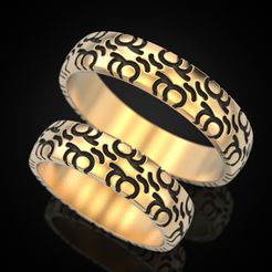 Wedding-ring-78-1.jpg Fichier STL Anneau de mariage 78・Modèle à télécharger et à imprimer en 3D