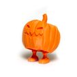 Standing-Pumpkin-with-feet-1024px-v2.jpg Файл STL Тыква с ногами - стоящая тыква・3D-печатный дизайн для загрузки