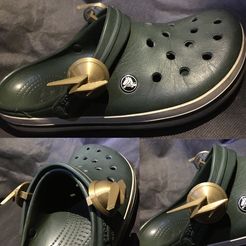 FLASH-CROCS-REALES.jpg Файл STL Crocs: Flash pin・Идея 3D-печати для скачивания
