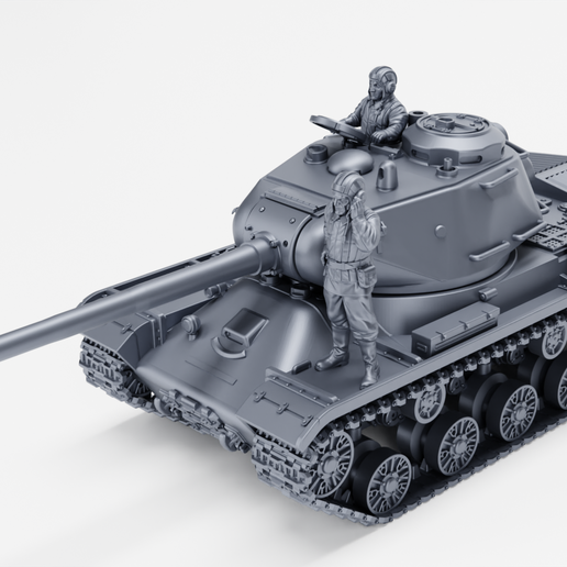IS-2M + 2 Soldiers (USSR, Cold war)