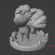 Screenshot-329.png Alolan Vulpix and Ninetales pokemon 3D print model