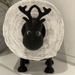 IMG_7024.jpeg Toilet paper holder reindeer bathroom, toilet paper holder toilet, Rudolf the reindeer, guest toilet, Christmas present, decoration, birthday present