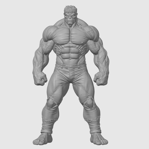 Hulk Figure 3D Model STL - Comic Superhero for 3D Printing