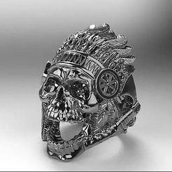 ring-6.jpg Файл 3D Кольцо Индийский череп・Модель для загрузки и печати в формате 3D