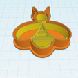 bee-2-cutter-1.png Bee cutters, bees and honeycomb pattern Cookie cutter, Polymer Clay Cutter, earrings, SET 3 pcs