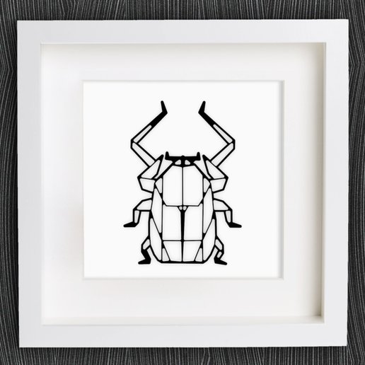 Customizable Origami Scarab