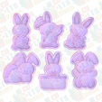 Easter-bunnies-cookie-cutter-set-of-6.png 101 adet kurabiye kalıbından oluşan Mutlu Paskalya seti