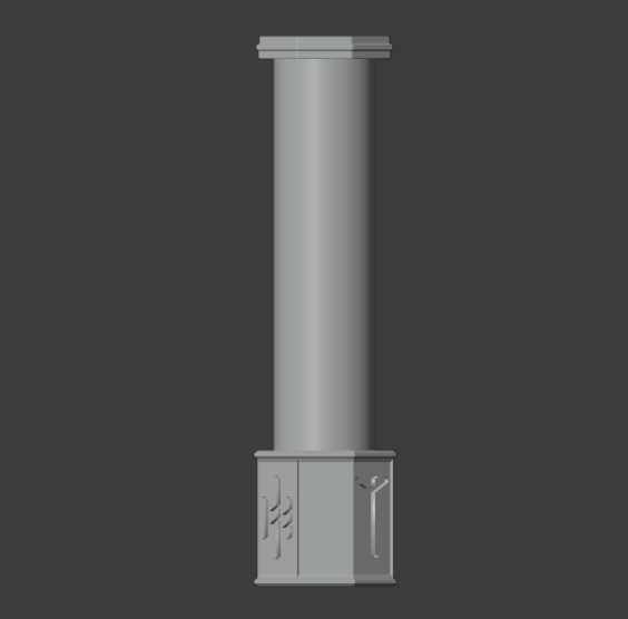 Download free file Dwarven Style Column/Pillar (28mm Scale) • 3D ...