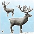 3.jpg Deer with antlers (6) - Animal Savage Nature Circus Scuplture High-detailed