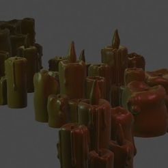 Preview.jpg Fichier STL gratuit Bougies・Design à télécharger et à imprimer en 3D