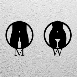 WallArt_WC_COCKTAIL.png WC / TOILET SIGNS - WALL ART