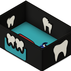 Captura.png Бесплатный STL файл Guarda Tarjetas Con Tapa / Карточки для сохранения (Dent, Dientes, Tooht) / boîte・3D-печатная модель для загрузки