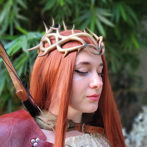 Regal Antler Crown – Fantasy Forest Cosplay Prop & Ornament