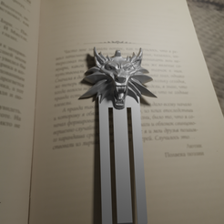 witcher-1.png Archivo STL Marcapáginas de The Witcher・Modelo para descargar y imprimir en 3D