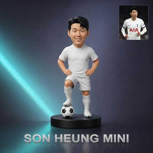 ⚽ Son Heung-min Footballer Figurine 3D Print Model・Arquivo STL