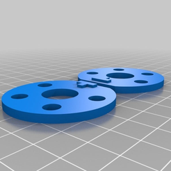 m_rod_disks.png Archivo STL gratis Discos de barra maestra para Makerbot 5 cil radial・Objeto imprimible en 3D para descargar