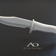 Poignard-1-plastique-blanc.jpg Dagger - Hunting knife - Cosplay - Poignard - Couteau de chasse