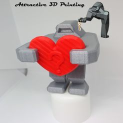ROBOT-COEUR-PNG.png Free STL file PLP ROBOT HEART・3D print design to download
