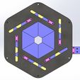 iris mechanism-hexagon with hole 1.jpg Sliding Iris mechanical-hexagon with center hole