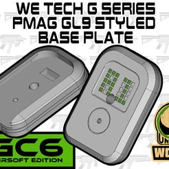 WE-TECH-Gseries-GL9-baseplate.jpg Free STL file WE TECH G series styled GL9 baseplate・Object to download and to 3D print