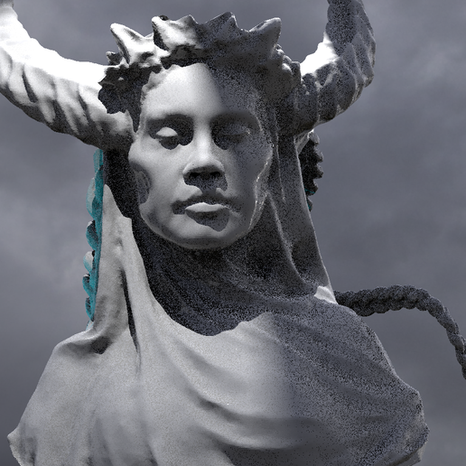 untitled.1214.png Archivo OBJ Busto de dama de la Edad Oscura・Modelo para descargar y imprimir en 3D, aramar