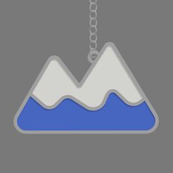 porte-clé-mont-Fuji-1.jpg Free STL file Mount Fuji key ring.・Object to download and to 3D print