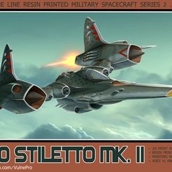 TE-70-STILETTO-II-boxart72.jpg Fichier STL Chasseur spatial TE-70 Stiletto Mk. II・Modèle imprimable en 3D à télécharger
