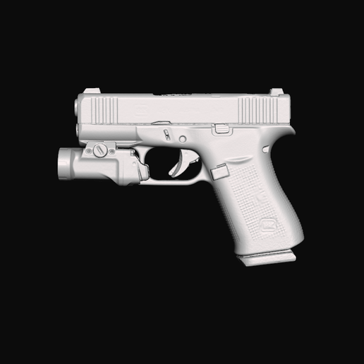 Glock 43X Streamlight TLR 7 HL-X Sub Real Size 3d Scan Gun Mold