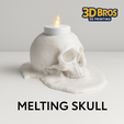 3D-Bros-melting-skull-candle-front-pic.png Candle holder - Melting skull