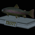 Trout-money-3.png fish sculpture of a trout with storage space for 3d printing