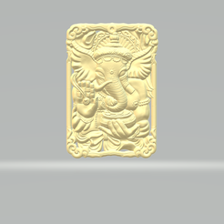 1.png Elephant God Pendant 3D print model