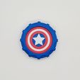 1.jpg Captain America Maker Coin Key Ring (Single Extruder Print)