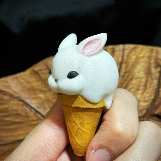 bunny ice cream - 3D model önizlemesi