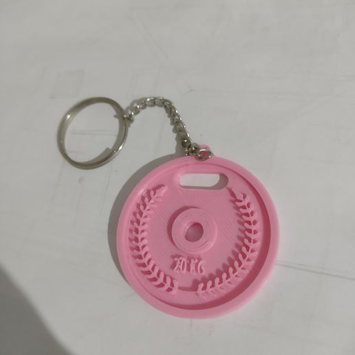 WEIGHT DISC KEY RING, GYMNASIUM