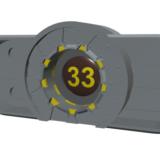 🚪 Vault Door Fallout・ STL File for 3D printing・Cults