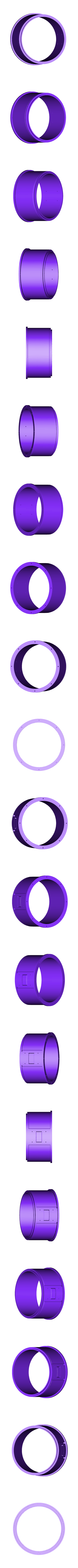 SN-Frame-Duct201ws.stl Swivel Nozzle for Jet Engine, 3 Bearing Type, [Phase 1]