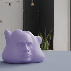 Foto-ditto-roca.png STL file The Rock Ditto・3D printer design to download